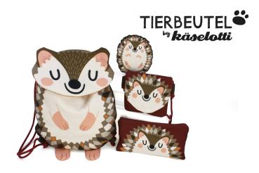 Tierbeutel Igel by Käselotti Panel ca. 80cm 